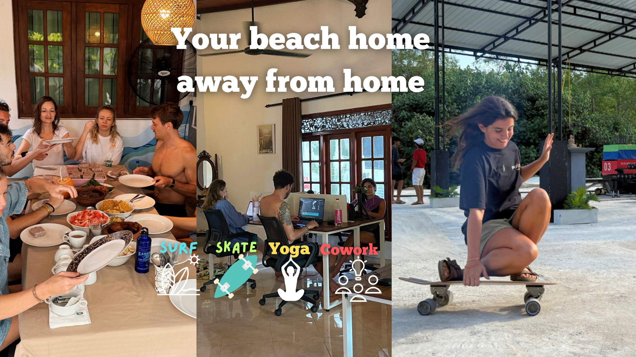 Surf & Retreat Hostel Weligama(Coliving/Coworking)