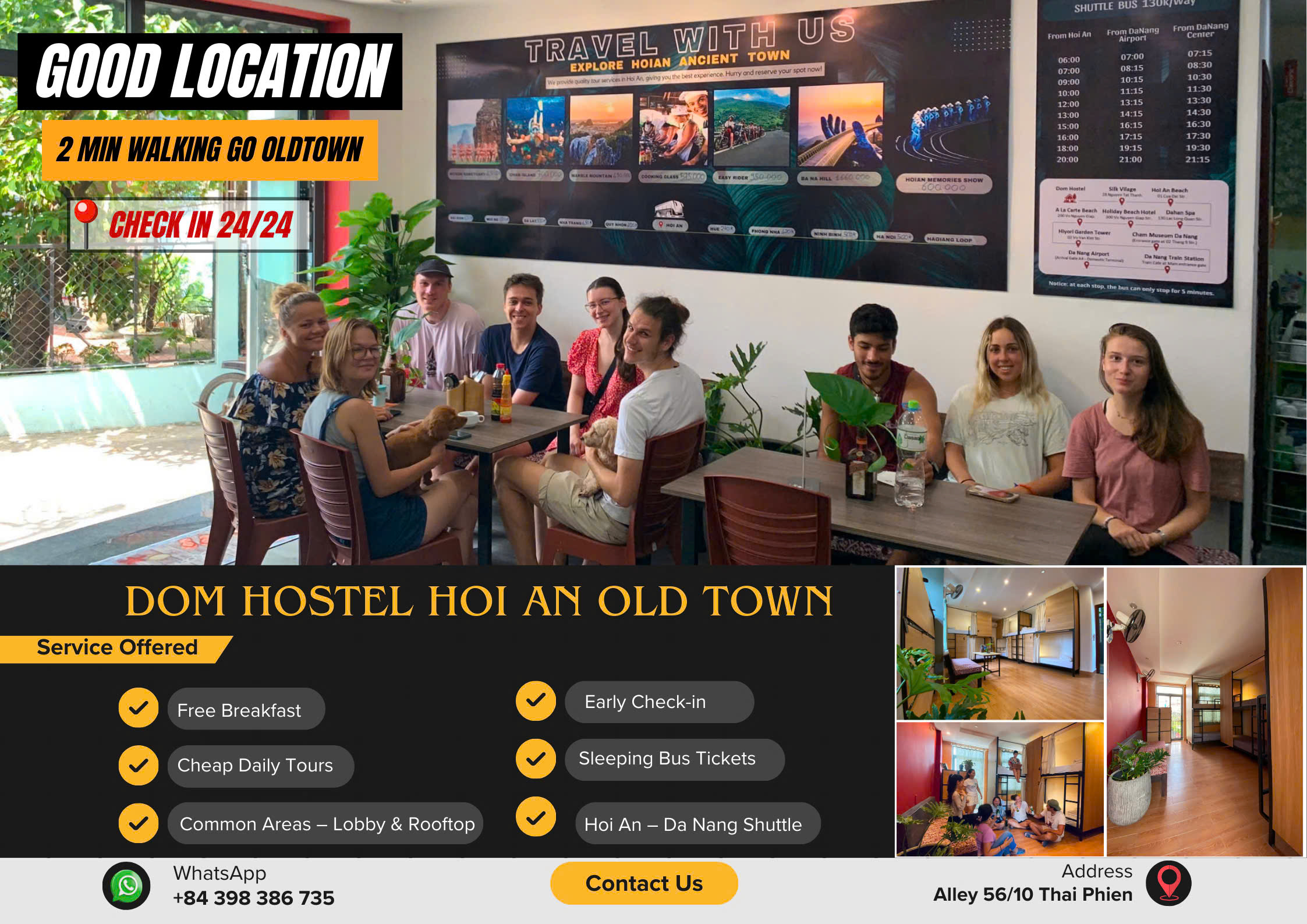 Dom Hostel Hoi An Old Town Location