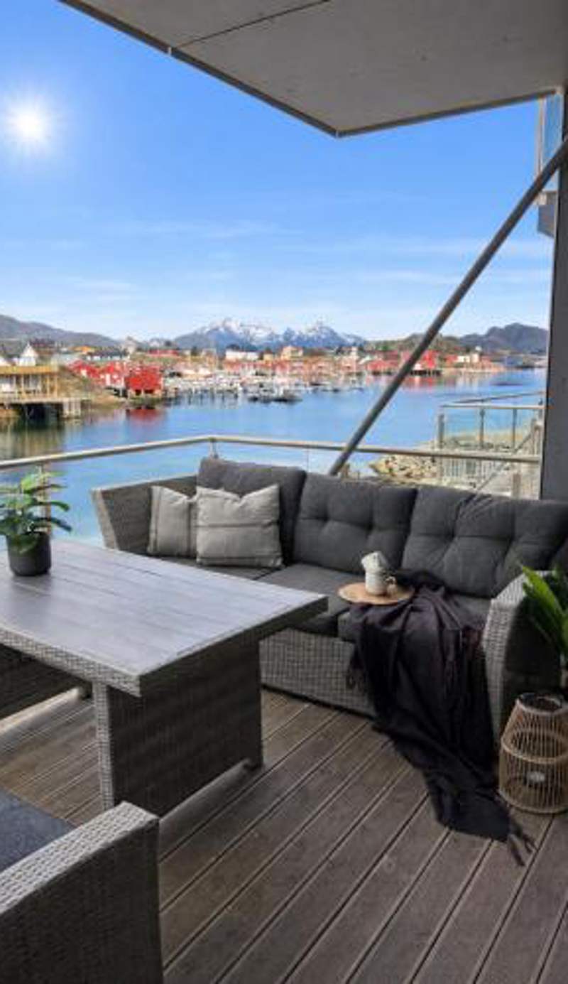 Villa Lofoten balcony view