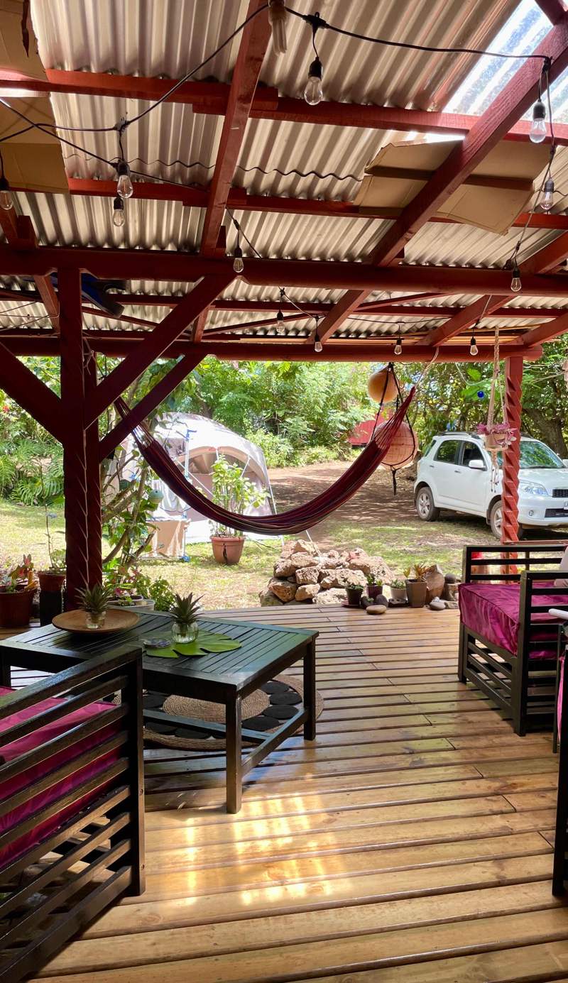 Habitación central en Rapa Nui