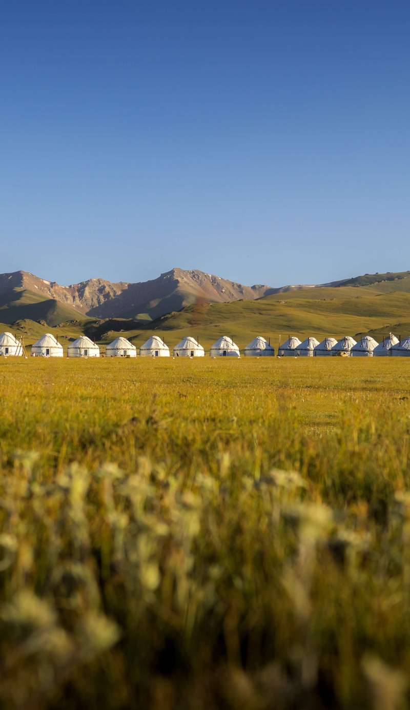 “AK-SAI TRAVEL” yurt camp at Son Kul lake