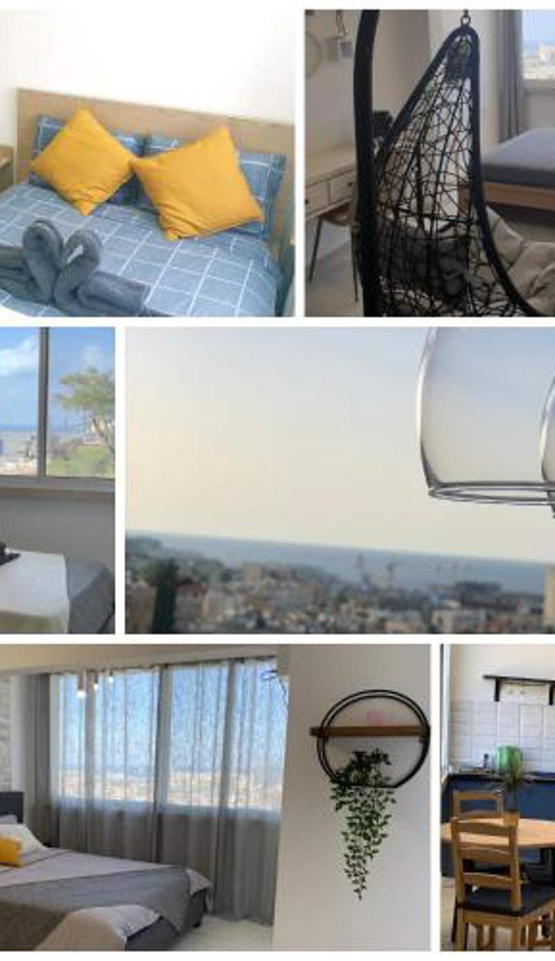Maya New Guest House -Panoramic Sea&CityCentre View, Haifa