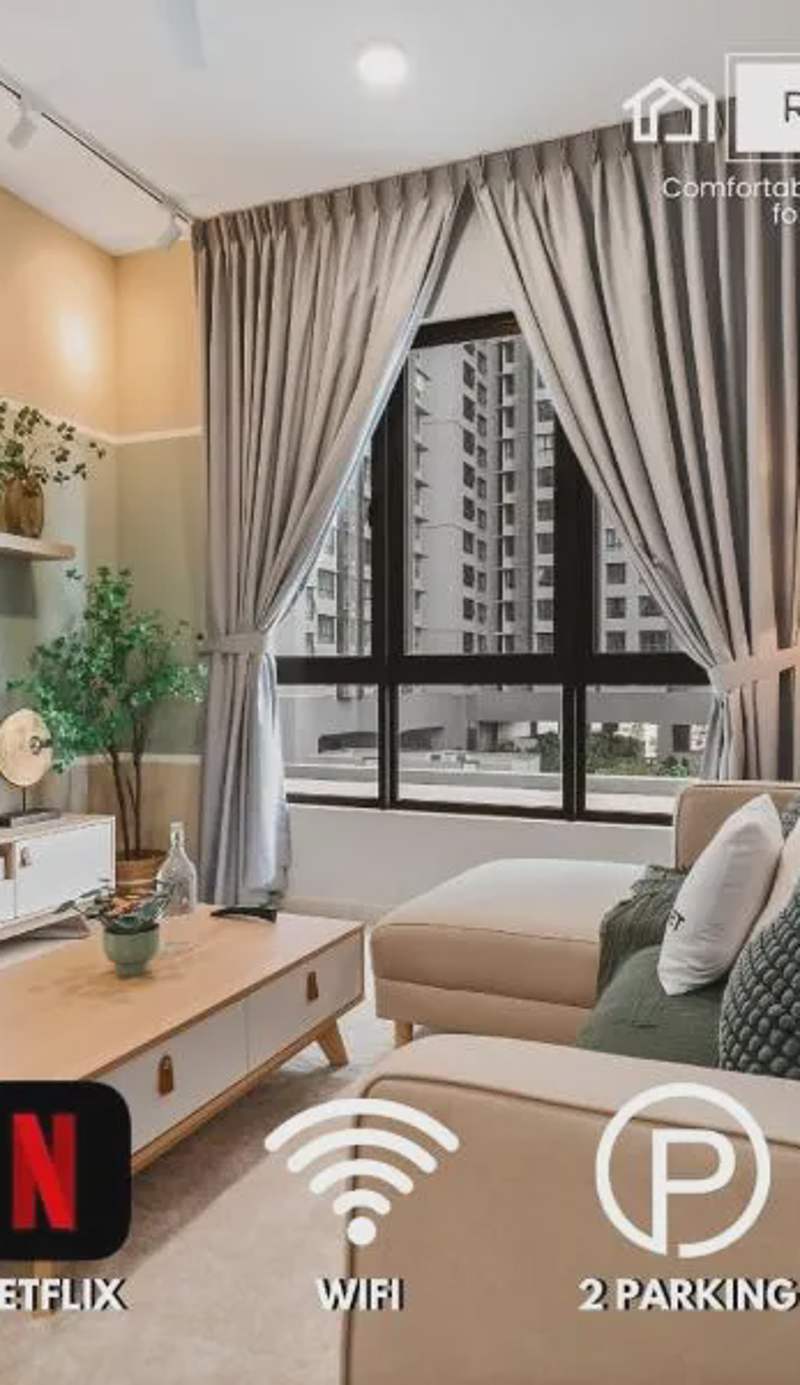 4BR Matcha-Inspired Home at Meta Residence by RumaBnB