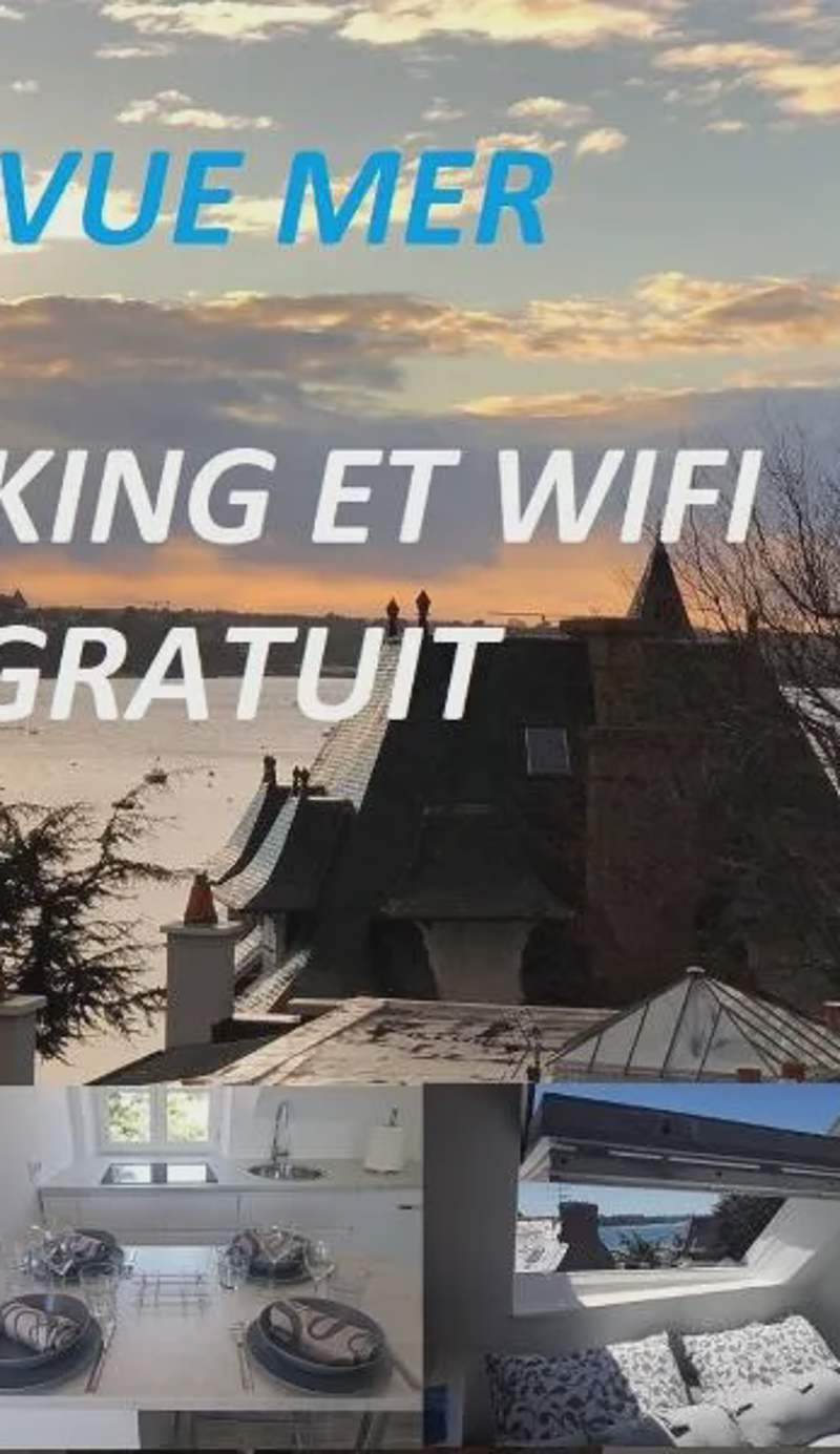 Logement entier Saint Malo vue mer, proche FERRY, commerces et plage Solidor 50 m