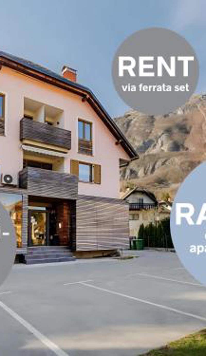 Apartments Skok with rafting and free parking