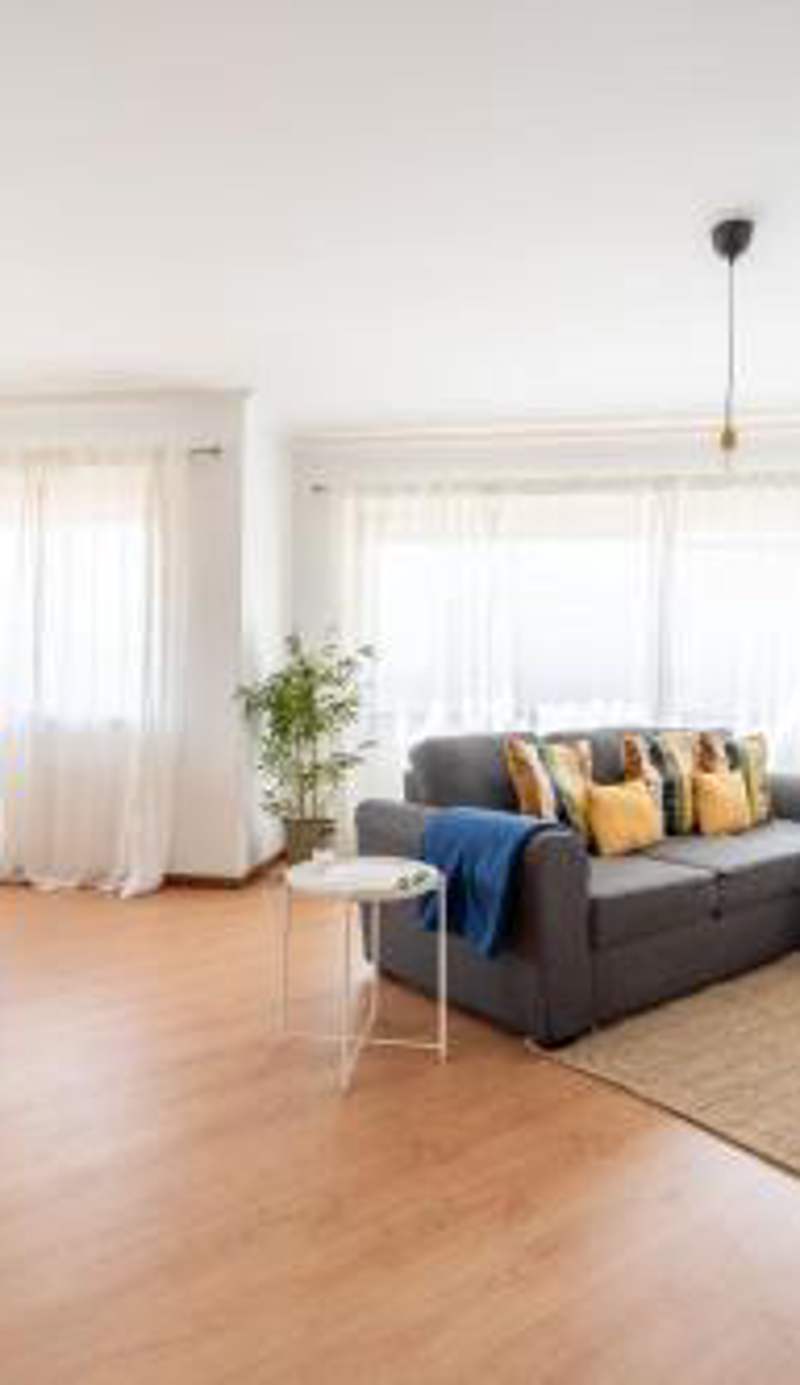 Beach Flat by House and People