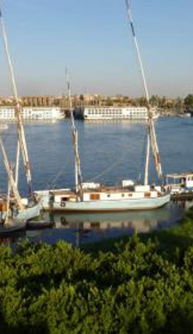 Terrasses et Jardins sur le Nil chez Hagag rive Ouest