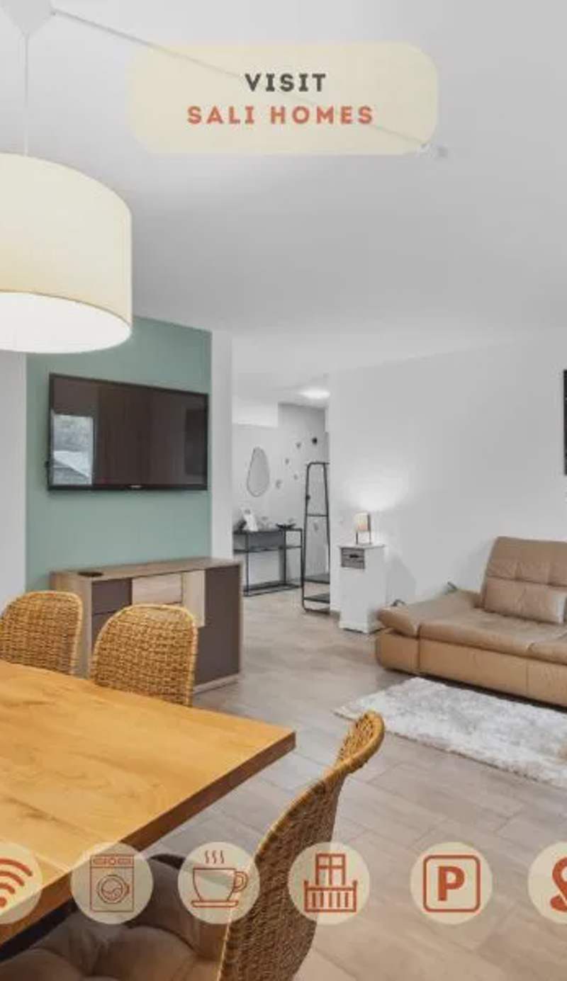 Sali Homes - AM2 Spacious Apartment with Terrace in City Center