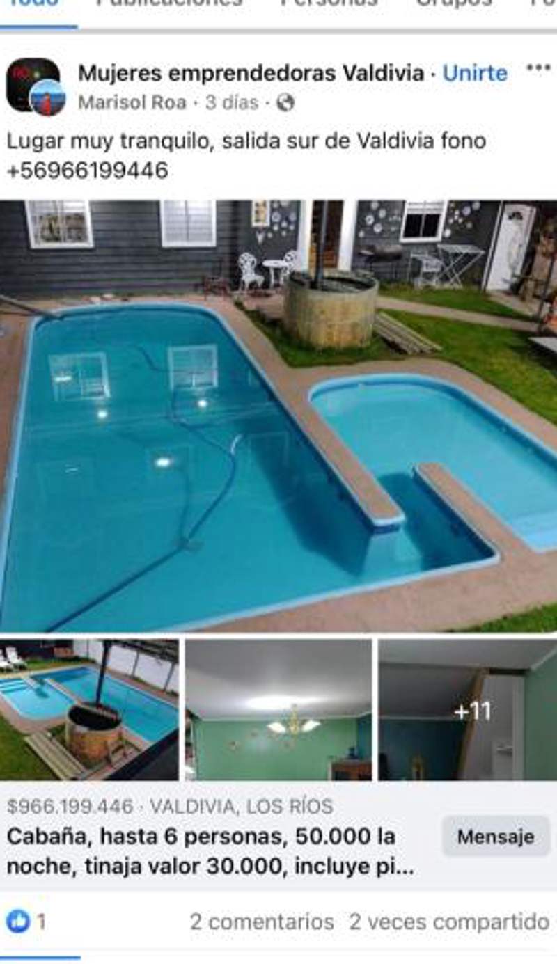 Cabaña con tinaja, piscina, quincho