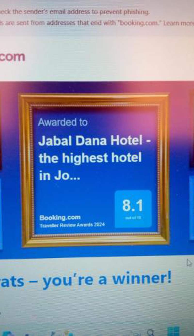 Jabal Dana Hotel - the highest hotel in Jordan