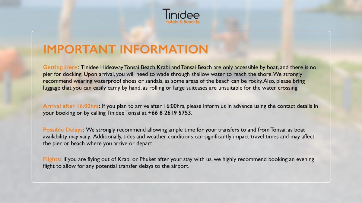 Tinidee Hideaway Tonsai Beach Krabi photo 2
