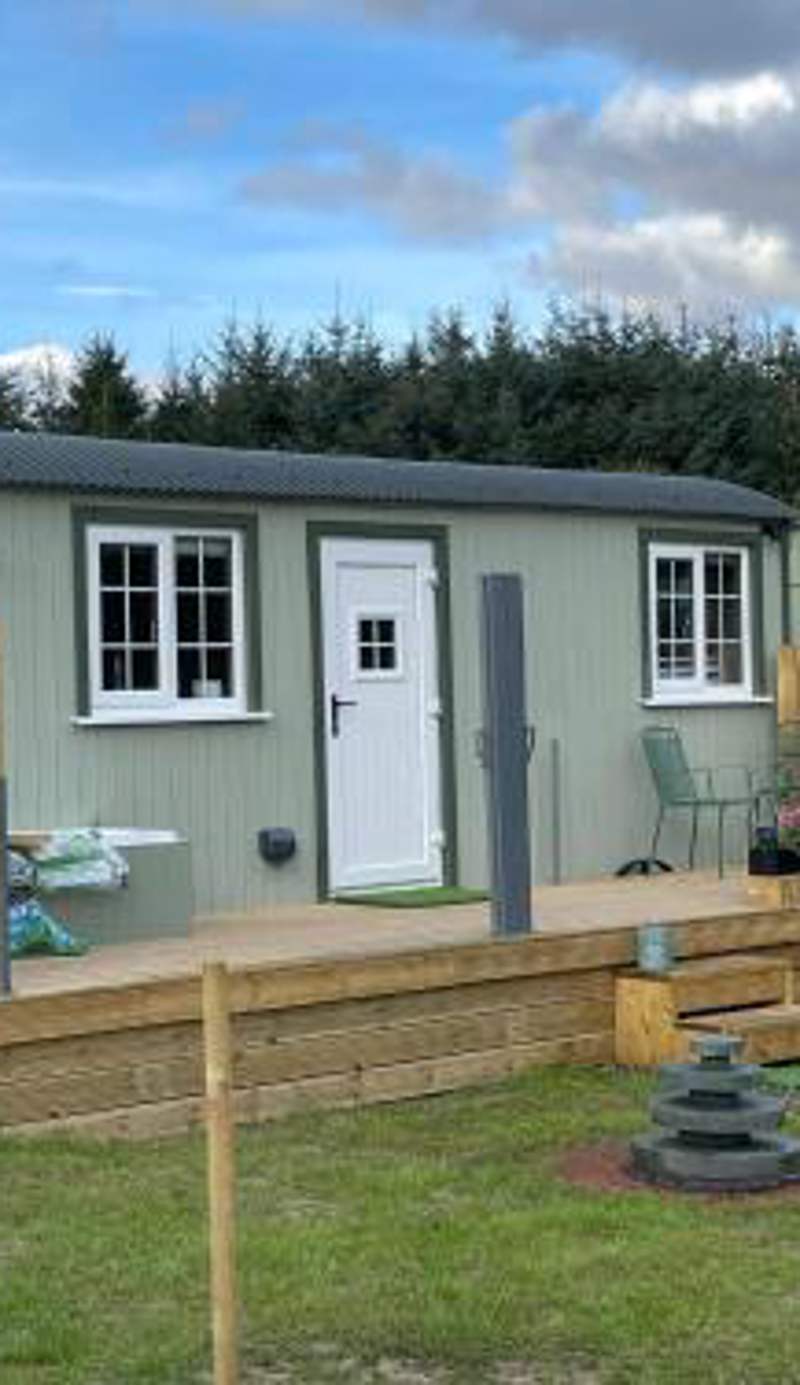 The Swallow Shepherds Hut at Bee Happy Breaks Scotland