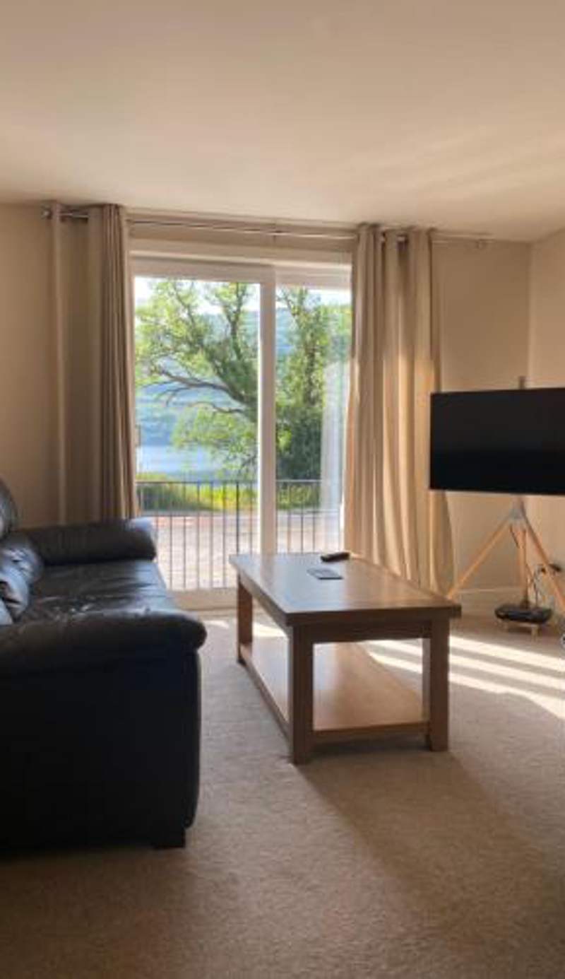 Borrodale, one bedroom apartment with balcony and loch view.