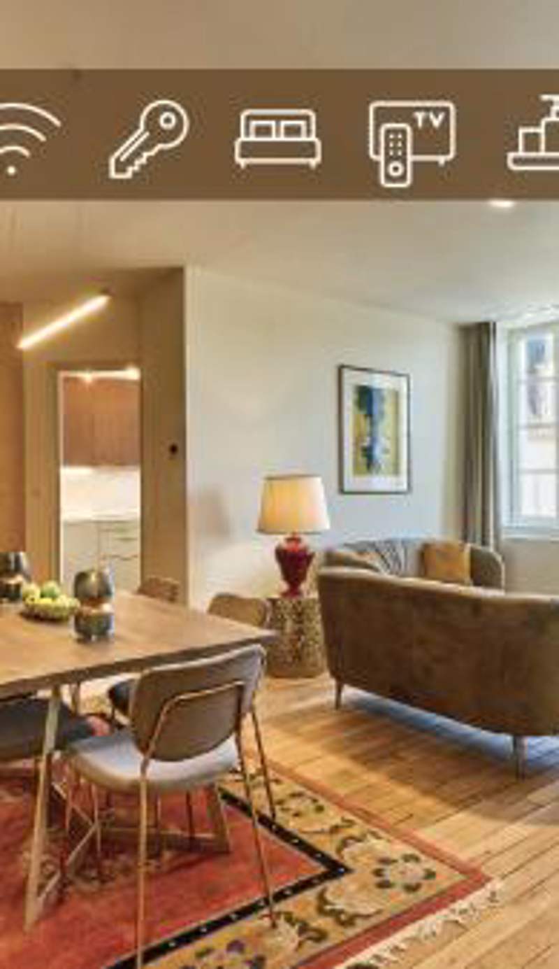 Appartement Montagnon - Les Suites du Palais - Classé 4 étoiles, parking privé, vue cathédrale, 3 chambres