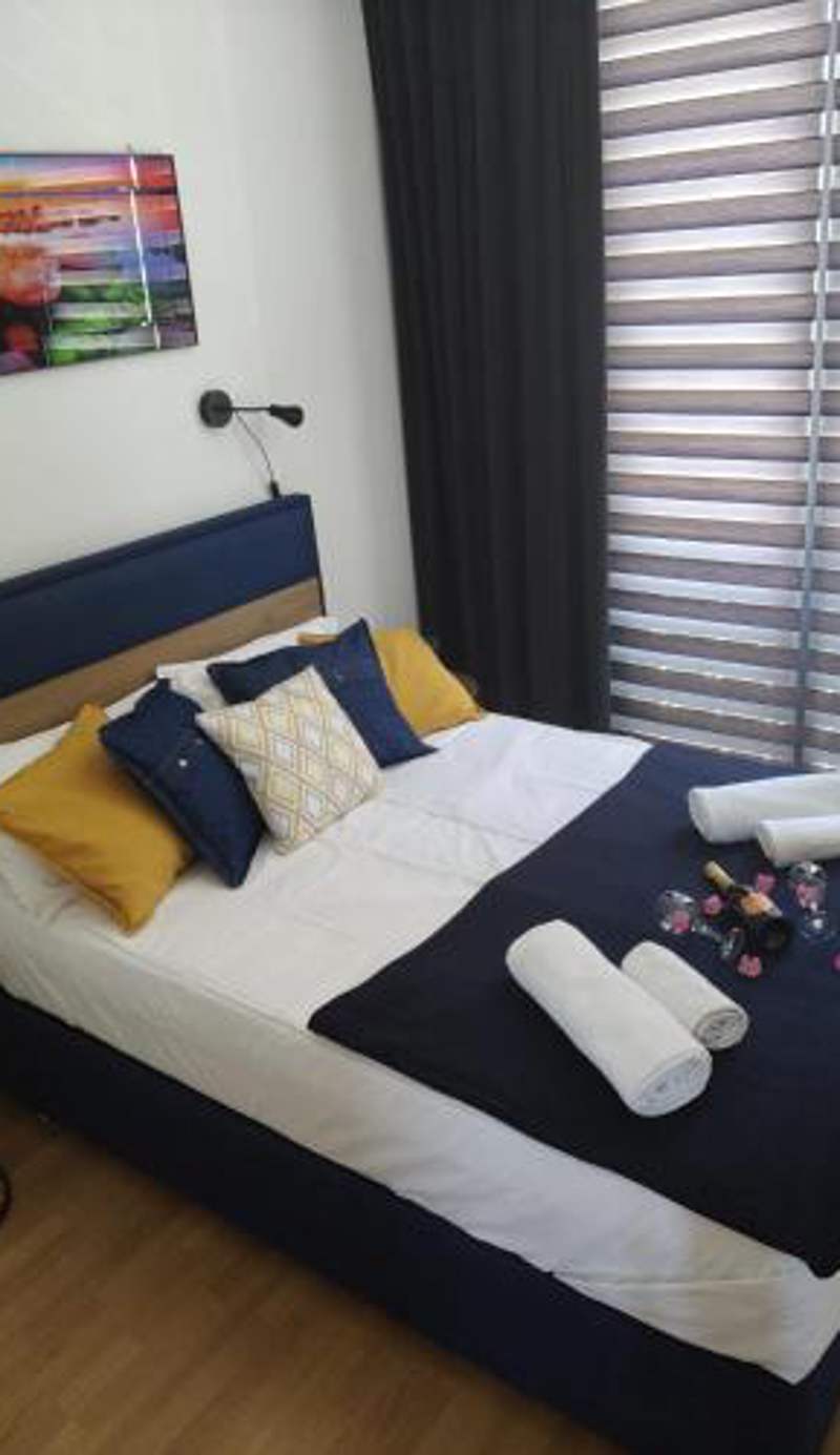 Apartment Esta Palm living room and bedroom, 250 m from beach